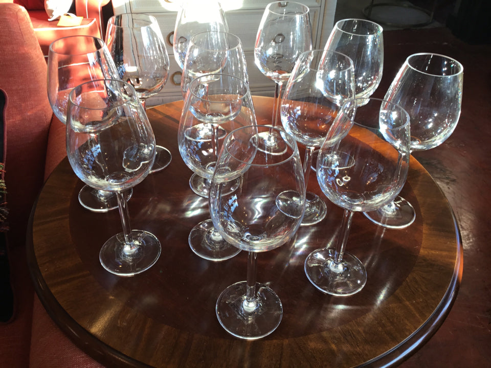 Wine Clear Plastic Set of 12 Glasses