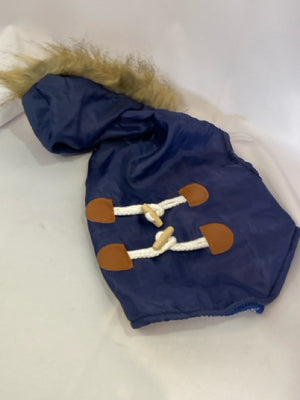 Navy Polyester Jacket Small Dog Accessories