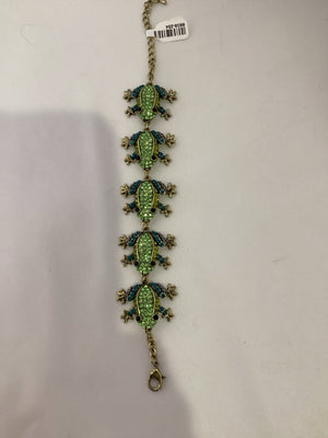 Green Frog Rhinestone Bracelet
