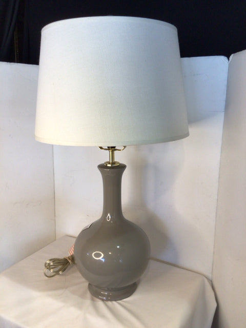 Gray Ceramic Lamp