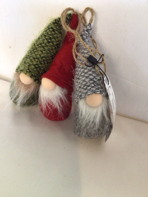 Set of 3 Sweater Gnome Ornament