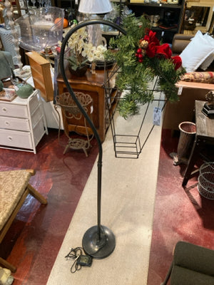 Floor Black Metal Cage Lamp
