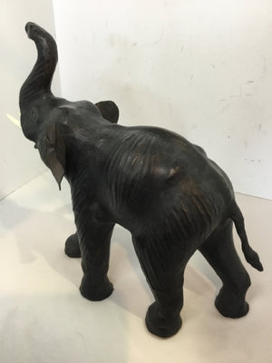 Black Resin Elephant Statue
