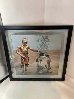 Star Wars Cream/Blue Space Framed Art