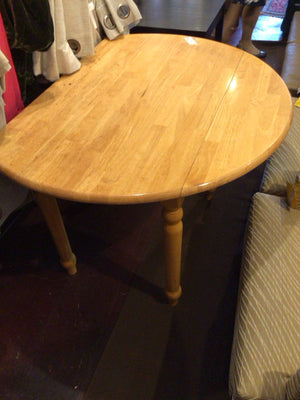 Drop Leaf Wood Brown Table