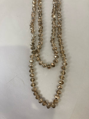 Plastic Gray Beaded Necklace