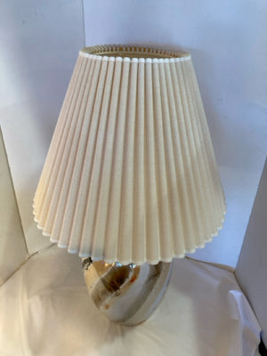 Mid Century Gold/Tan Glass Lamp