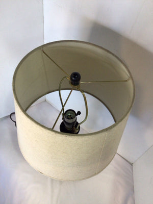 Table Black Resin Lamp