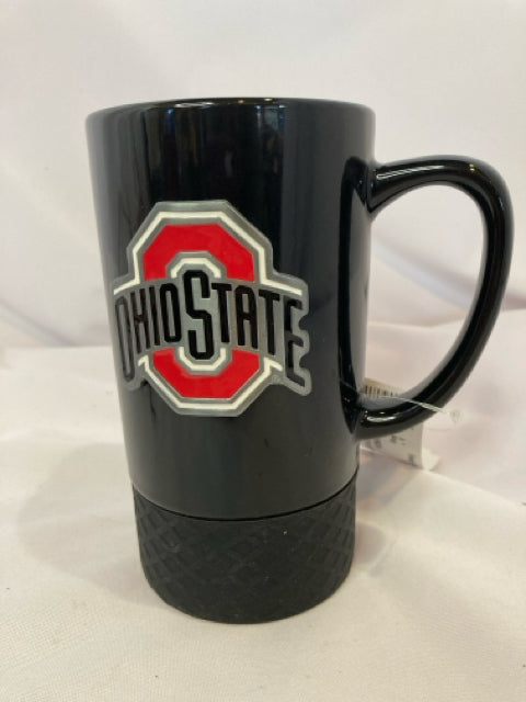 Black/Red Ceramic Ohio State Mug