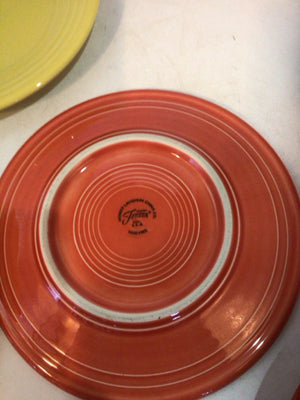 Fiestaware Vintage Multi Stoneware Set of 5 Plate Set