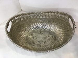 Silver Aluminum Basket
