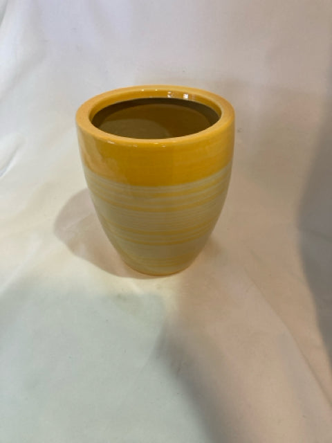 Yellow Ceramic Planter
