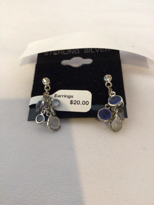 Blue Chandelier Earrings