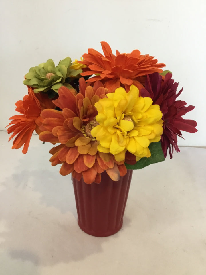 Fall Multi-Color Faux Silk Flowers Holiday Item