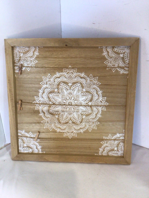 Brown Wood Bulletin Board