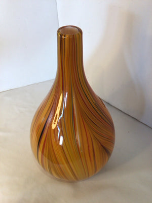 HDesign Orange/Multi Glass Vase