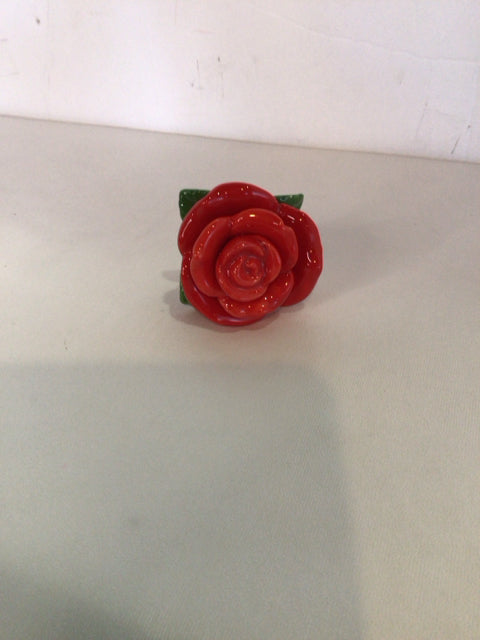 Nora Fleming Green/Beige Ceramic Flower Misc