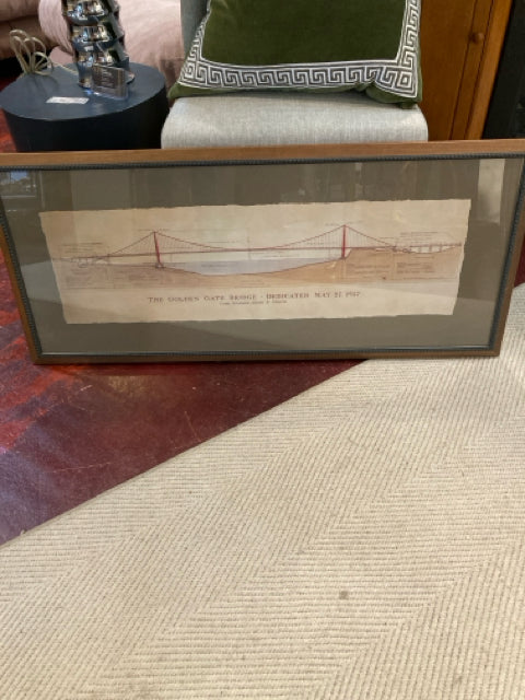 Cream/Gray Bridge Framed Art