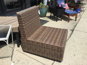 PIER 1 Resin Armless Brown Chair