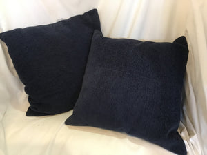 Navy Down Boucle Pillow Set