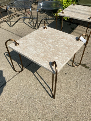 Lulu & Georgia Side Metal Cream/Gold Table DZDRPZ52
