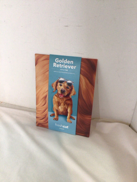 Pop-Up Brown Paper Dog 3D Card