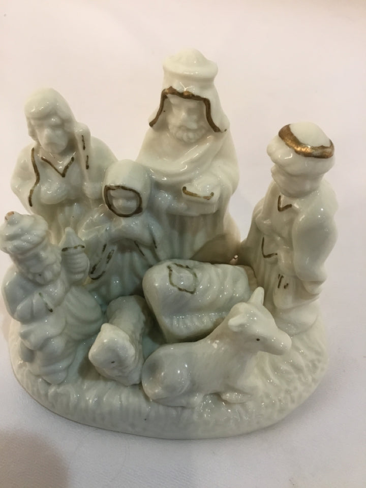 Nativity Cream Ceramic Holiday Item
