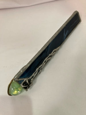 Blue/Green Metal/Glass Kaleidoscope