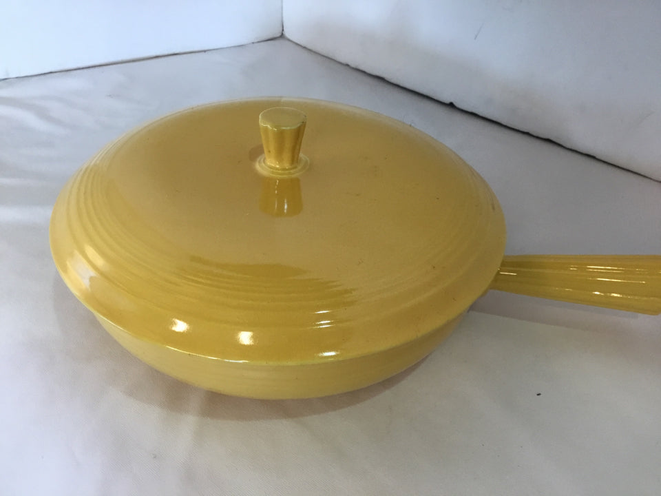 Fiesta Lidded Yellow Stoneware Casserole