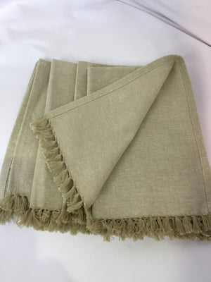 Set of 4 Tan Linen Napkins