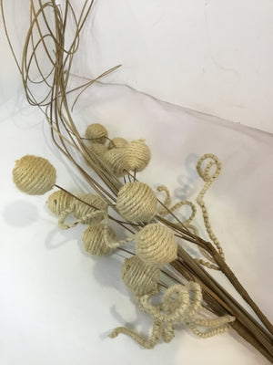 Beige Twine Faux Flowers