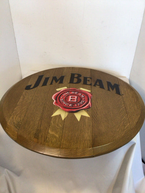 Jim Beam Wood Bourbon Brown Wall Decoration Art