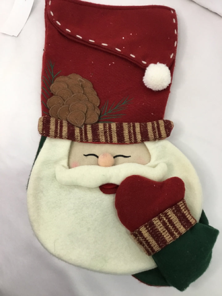 Christmas Multi-Color Felt Stocking Holiday Item