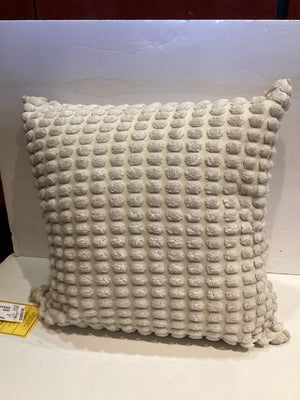 Cream Down PomPoms Pillow