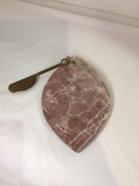 Floor 9 Peach/Tan Marble Cutting Board