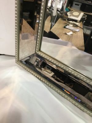 Silver Beveled Mirror