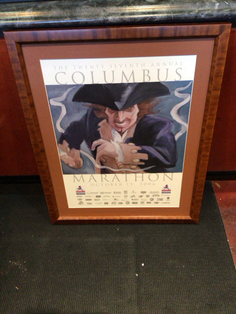 Poster Pirate Columbus Framed Art
