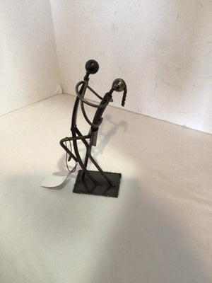 Charcoal Iron Man & Woman Figurine