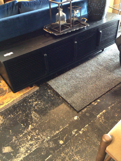 Burrow Storage Wood 2 Door Black TV Stand 5JYUE92U