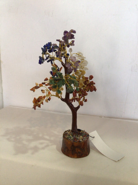Multi-Color Gems Tree Sculpture