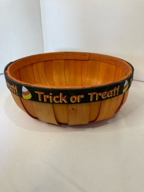 Halloween Orange/Black Wood Holiday Item