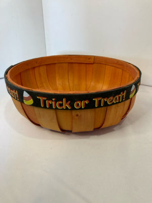 Halloween Orange/Black Wood Holiday Item