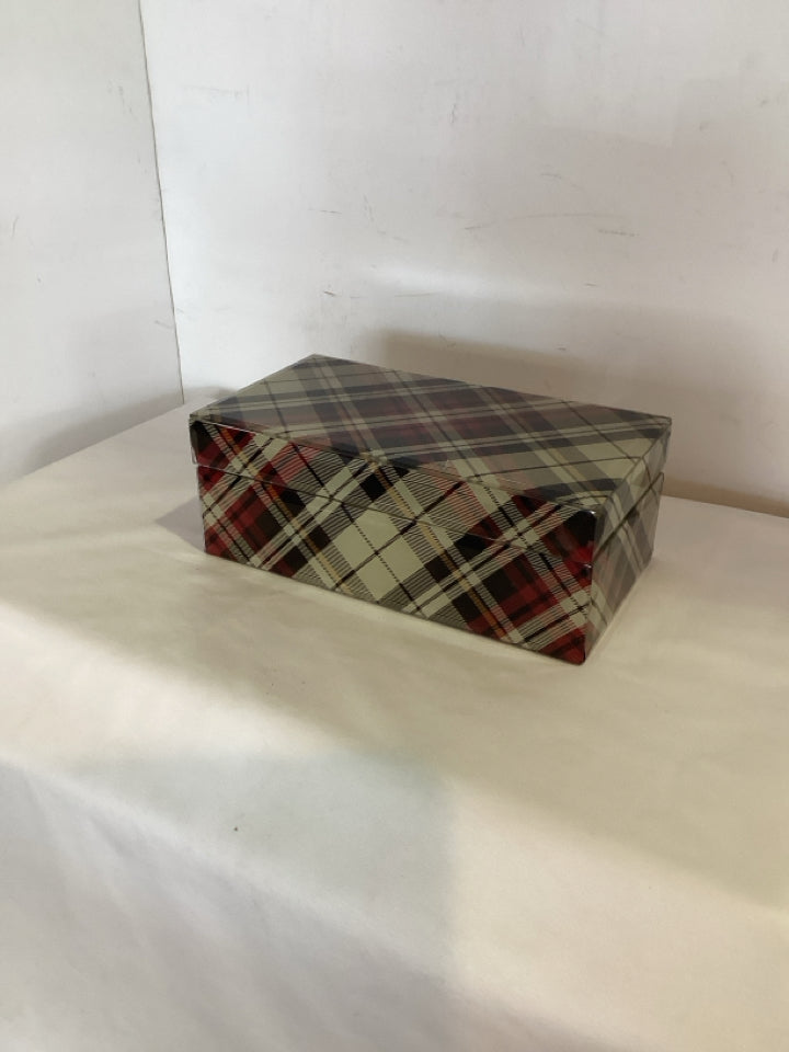 Glass Plaid Tan/Black Box