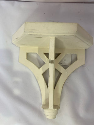 Wall Fixture White Wood Shelf