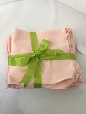 Set of 12 Pink Poly Blend Napkins