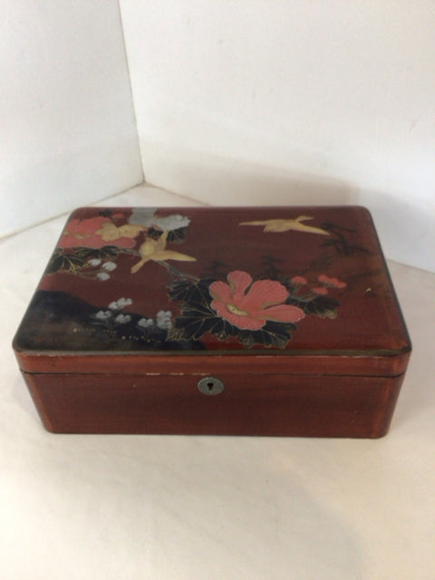 Vintage Wood Floral Brown/Multi Box