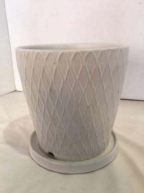 White Ceramic Planter