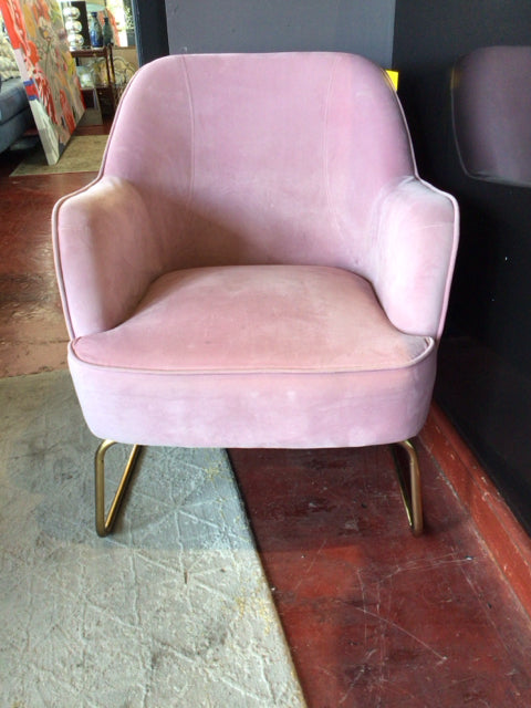 Modern Velvet Pink Chair