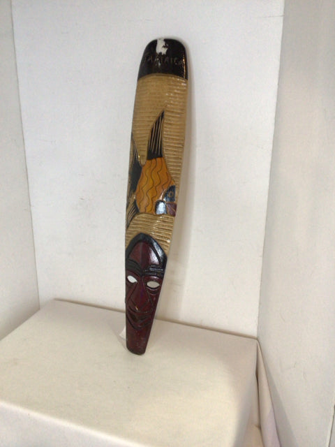 Vintage Jamaican Multi Carved Fish Mask