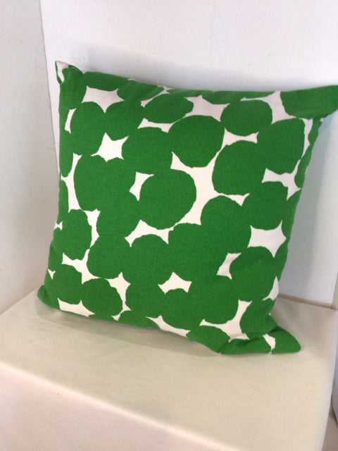 Green/White Polka Dot Pillow